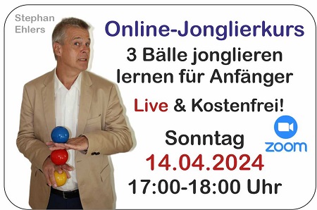 GRATIS-Online-Jonglierkurs 14.4.2024